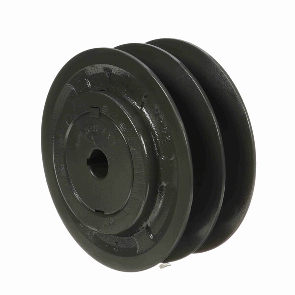 2 Groove Cast Iron Finish Bore Fhp Variable Pitch Sheave, 2VP62X3/4